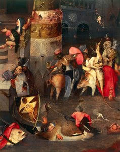 圣安东尼的诱惑三联画（中面板） 作者 Hieronymus Bosch