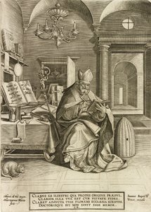 圣安布罗斯，来自教会的四个教父，酒吧。 1586