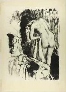 站着擦干身体的裸女 作者 希莱尔·热尔曼·埃德加·德加