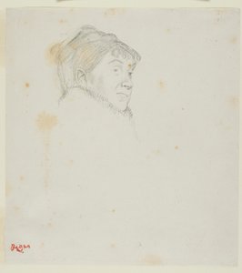 迪茨-莫宁夫人肖像（原为妇女头像） 作者 希莱尔·热尔曼·埃德加·德加