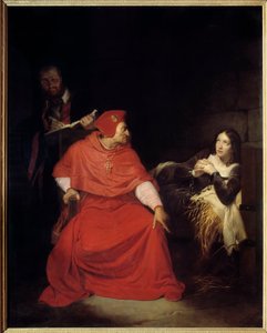Joan of Arc (1412-31) and the Cardinal of Winchester in 1431