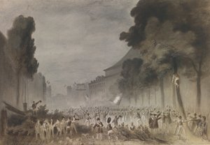 巴黎大大道上的七月革命，1830年