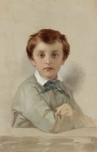 1851年艺术家的年轻儿子Philippe-GrégoireDelaroche的肖像 作者 希波吕特·德拉罗什（Hippolyte Delaroche）