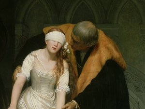 简·格雷夫人的执行，1833年（细节72630） 作者 希波吕特·德拉罗什（Hippolyte Delaroche）