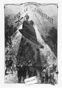 Jules Verne（1828-1905）巴黎，Hetzel，1886年&39;Robur le Conquerant&39;的主题