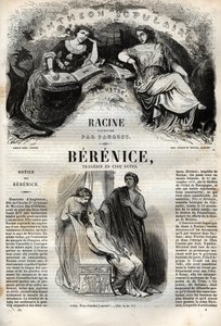 Berenice悲剧五幕--《让-拉辛作品集》中的雕版，由Pauquet绘制，Emile de La Bedolliere作了说明 - 1851年 作者 希波吕特·路易斯·鲍奎特