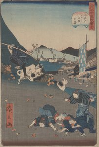 西和伊坂成员小石川的视图，c。 1860年