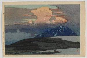 五色原，来自大正时代日本阿尔卑斯山十二景系列 作者 吉田博史
