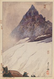 Yarigatake A（纸上木刻版画） 作者 吉田博史