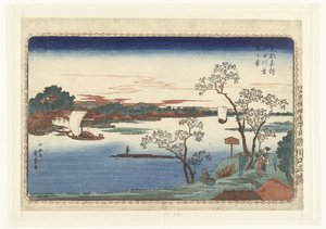 隅田川沿岸落叶的樱花树
隅田川榛之恋（实物标题）
东都名胜（系列标题）
东都名胜（实物上的系列标题） 作者 歌川广重 (I)