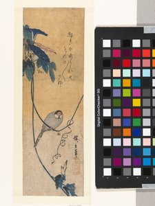 小鸟和蓝花楹 作者 歌川广重 (I)