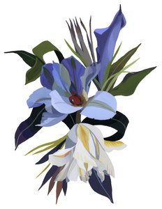 An imaginary flower based on the tulip motif. 作者 井筒宏之