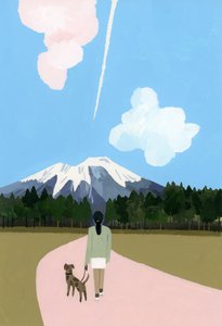 与狗和飞机云漫步 作者 井筒宏之