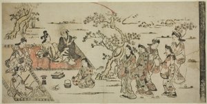赏花 作者 菱川师信