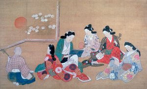 音乐派对，c1690 作者 菱川师信