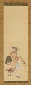 踢毽子的女孩，1615-1868。 作者 久川S