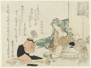 给婴儿喂奶的妇女 作者 千凤州芦之