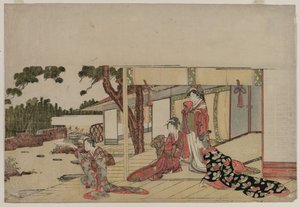 阳台上的女人 作者 菱川织里三世