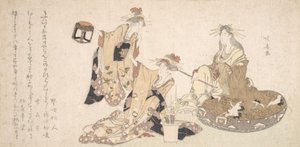 三位年轻女士一起访问。
