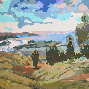 风景迷人 - 11，2024 年（布面油画） 作者 霍莉·博鲁克