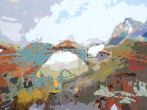 风景迷人 - 12，2024 年（布面油画） 作者 霍莉·博鲁克