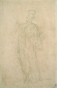 一位律师，在散步》，1818-1879年 作者 奥诺雷·杜米埃