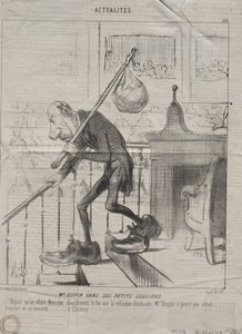 事实128：杜平先生穿着小鞋子，1850年。 作者 奥诺雷·杜米埃