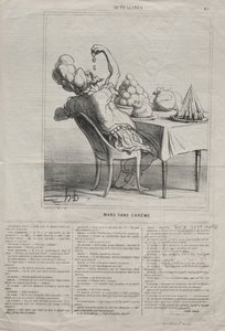 第43号现实：1869年3月无四旬斋。 作者 奥诺雷·杜米埃