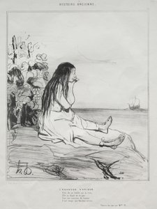 古代历史，第24页：1842年9月4日放弃Ariadne。 作者 奥诺雷·杜米埃