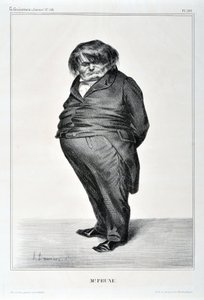 霍诺尔-杜米埃（1808-1879）的作品。Charivari的日期是1833年：Serie Celebrites de la Caricature "M. Plum" MUSEE DES BEAUX ARTS - PALAIS LONGCHAMP, MARSEILLE 作者 奥诺雷·杜米埃