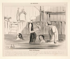Bains des Femmes.是的，夫人，这是 作者 奥诺雷·杜米埃