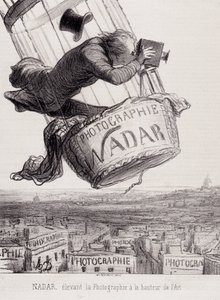 Gaspard Felix Tournachon dit Felix Nadar (1820-1910)将摄影提升到艺术的高度。基于纸上绘画的石版印刷。尺寸：29x41厘米。 作者 奥诺雷·杜米埃