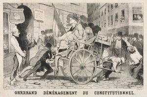 1846年大罢工的宪法机构。 作者 奥诺雷·杜米埃
