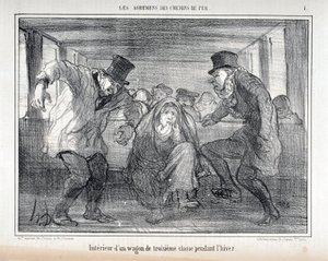 "Les Agrements des Chemin de fer "系列插图 作者 奥诺雷·杜米埃