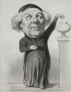 让·雅克·费耶特（Jean Jacques Fayet），奥尔良主教，1849年。 作者 奥诺雷·杜米埃
