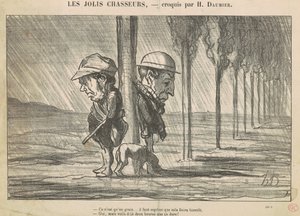 优秀的猎人》(Les Jolis Chasseurs) 作者 奥诺雷·杜米埃