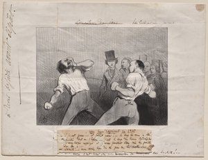 1843 年的理解课 作者 奥诺雷·杜米埃