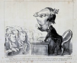 和平大会的回忆：维克多·雨果（意甲第 1 名）——杜米耶着，于 1849 年 6 月 9 日的“Charivari” 作者 奥诺雷·杜米埃