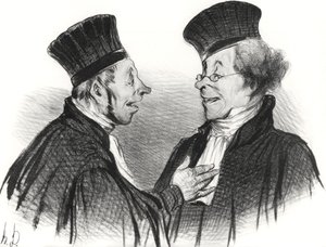 我亲爱的！你晕倒了......令人钦佩。这真的给人留下了深刻的印象！，1838年。   作者 奥诺雷·杜米埃