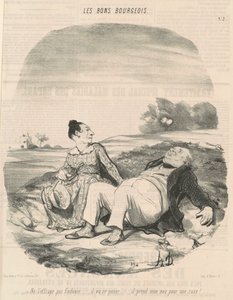 不要吓唬她，尤多西... 作者 奥诺雷·杜米埃