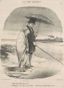 所以我们不会走的-霍滕斯，我想它要咬人了...不会超过半小时的 作者 奥诺雷·杜米埃