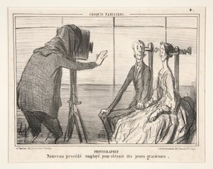 摄影。获得优美姿势的新方法，来自 Croquis Parisiens 作者 奥诺雷·杜米埃