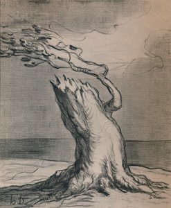 法国可怜！树干被炸，1871年，1946年 作者 奥诺雷·杜米埃