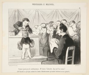 第一个数学大奖，Isidore Cabuchet先生？#12 of Professeurs et Moutards 作者 奥诺雷·杜米埃