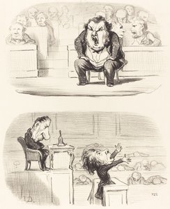 当一个无聊的发言者走上讲台 作者 奥诺雷·杜米埃