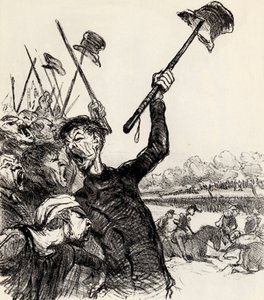 拉塔波尔和他的工作人员：皇帝万岁！，1851年。   作者 奥诺雷·杜米埃