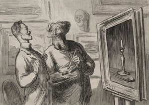 画家：一个现实主义者总会找另一个现实主义者来欣赏他。 作者 奥诺雷·杜米埃