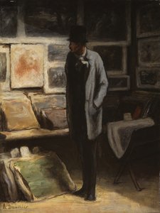 印刷品收藏家》，约185763。 作者 奥诺雷·杜米埃