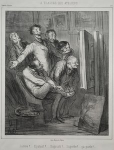 通过电影制片厂，1862年。 作者 奥诺雷·杜米埃
