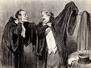 同事之下，1845-1848。   作者 奥诺雷·杜米埃